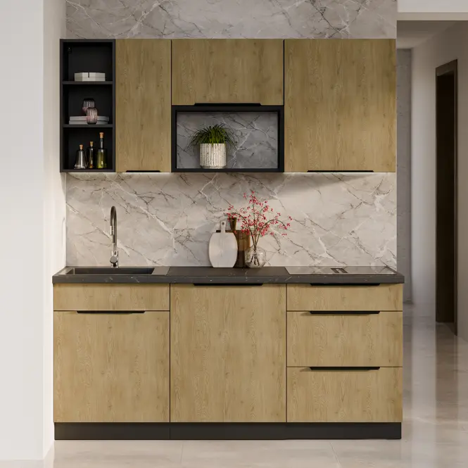 Kuchynská skrinka Cremona Bl 60x60 Gn-108 1f (45°)