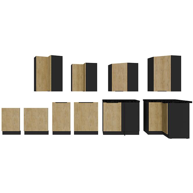 Kuchynská skrinka Cremona Bl 60x60 Gn-72 2f (90°)
