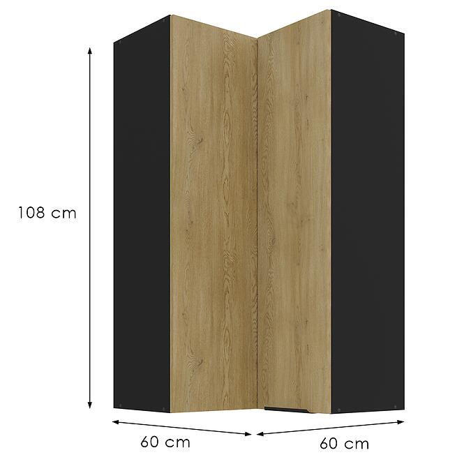 Kuchynská skrinka Cremona Bl 60x60 Gn-108 2f (90°)