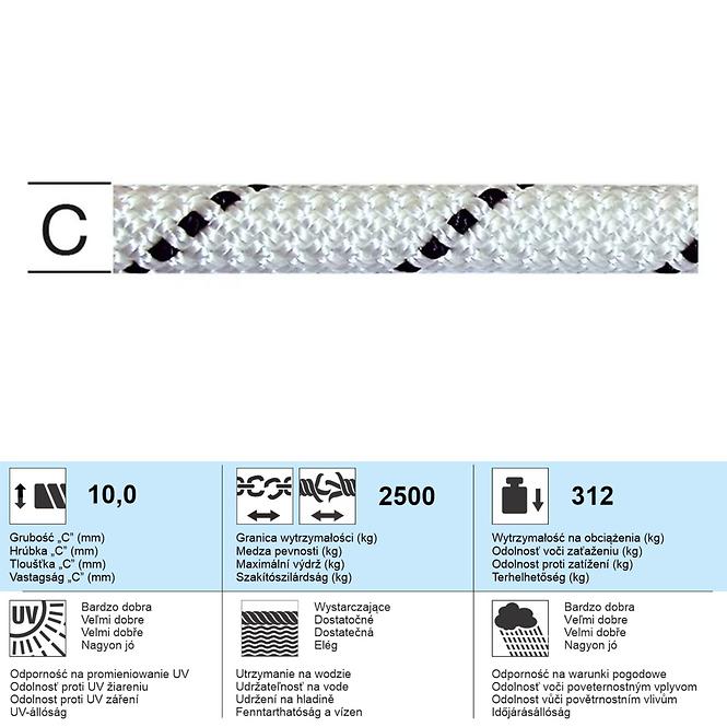 Polyesterové Lano – Priemer 10 mm - Tovar na Mieru