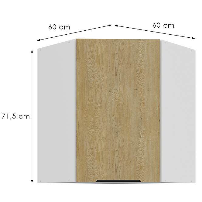 Kuchynská skrinka Cremona Wh 60x60 Gn-72 1f (45°)