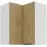 Kuchynská skrinka Cremona Wh 60x60 Gn-72 2f (90°)