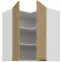 Kuchynská skrinka Cremona Wh 60x60 Gn-72 2f (90°),2