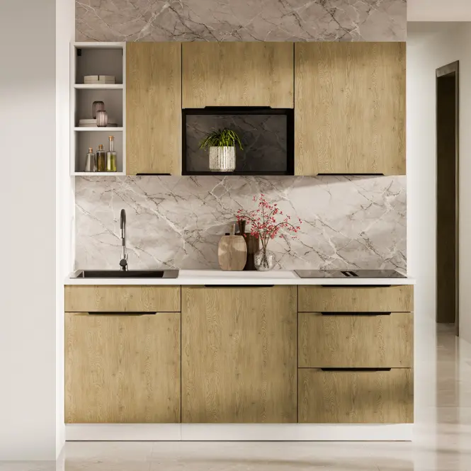 Kuchynská skrinka Cremona Wh 60x60 Gn-108 2f (90°)