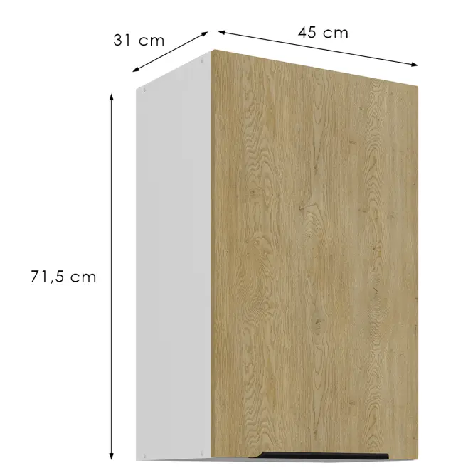 Kuchynská skrinka Cremona Wh 45g-72 1f,3