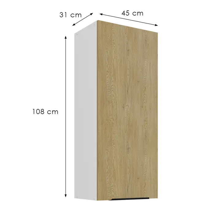 Kuchynská skrinka Cremona Wh 45g-108 1f,3