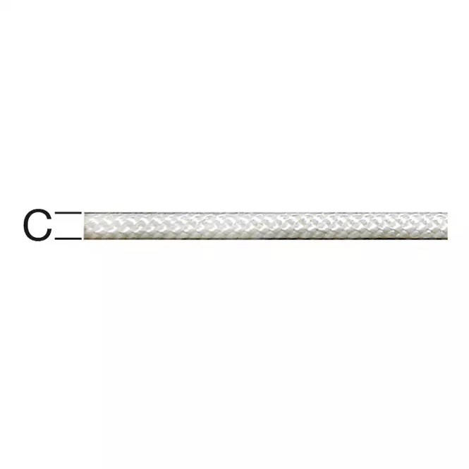 Polyesterové Lano Biela – Priemer 2.8 mm - Tovar na Mieru