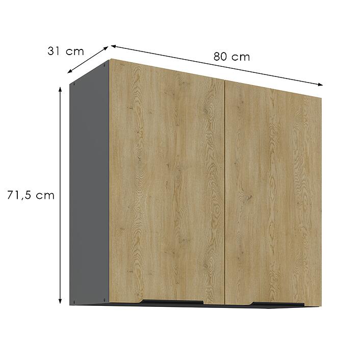 Kuchynská skrinka Cremona Ant 80g-72 2f