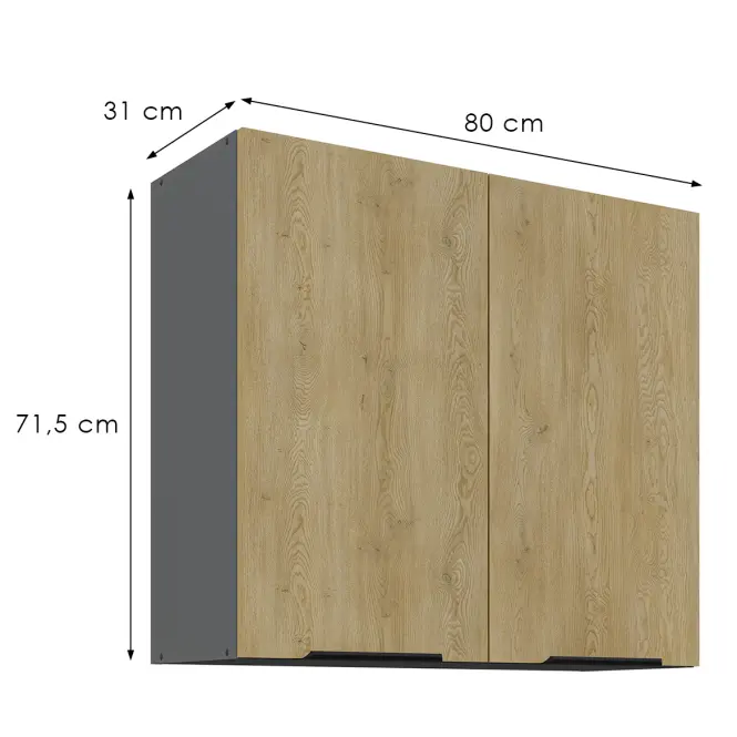 Kuchynská skrinka Cremona Ant 80g-72 2f,3