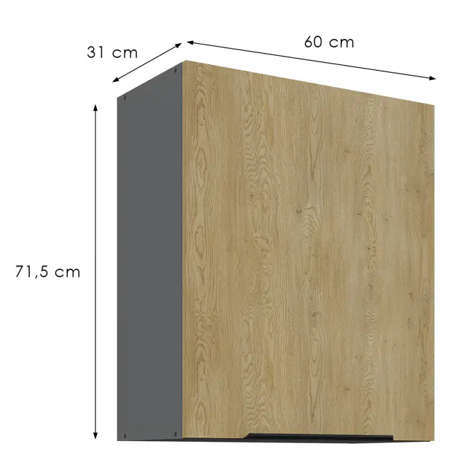 Kuchynská skrinka Cremona Ant 60g-72 1f,3