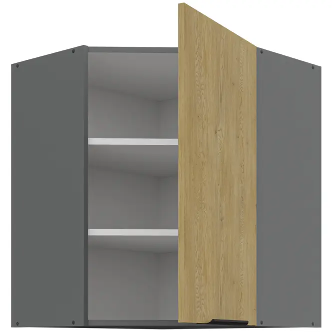 Kuchynská skrinka Cremona Ant 60x60 Gn-72 1f (45°)