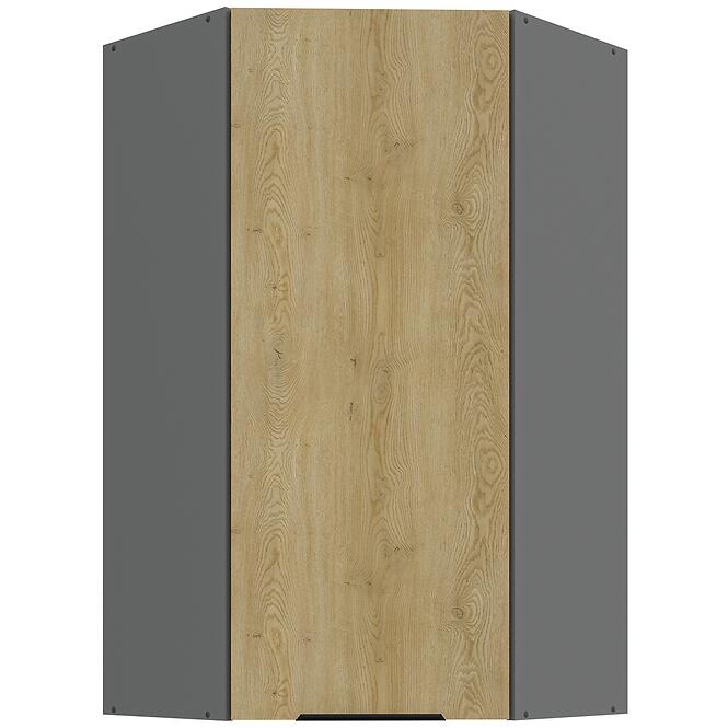 Kuchynská skrinka Cremona Ant 60x60 Gn-108 1f (45°)