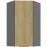 Kuchynská skrinka Cremona Ant 60x60 Gn-108 1f (45°)