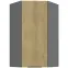 Kuchynská skrinka Cremona Ant 60x60 Gn-108 1f (45°)
