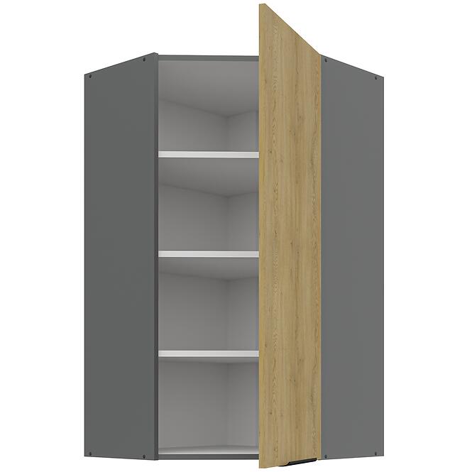 Kuchynská skrinka Cremona Ant 60x60 Gn-108 1f (45°)