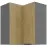 Kuchynská skrinka Cremona Ant 60x60 Gn-72 2f (90°)