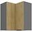 Kuchynská skrinka Cremona Ant 60x60 Gn-72 2f (90°)