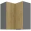 Kuchynská skrinka Cremona Ant 60x60 Gn-72 2f (90°)