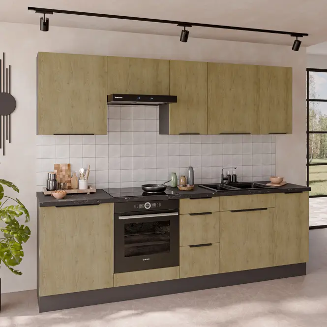 Kuchynská skrinka Cremona Ant 60x60 Gn-72 2f (90°)