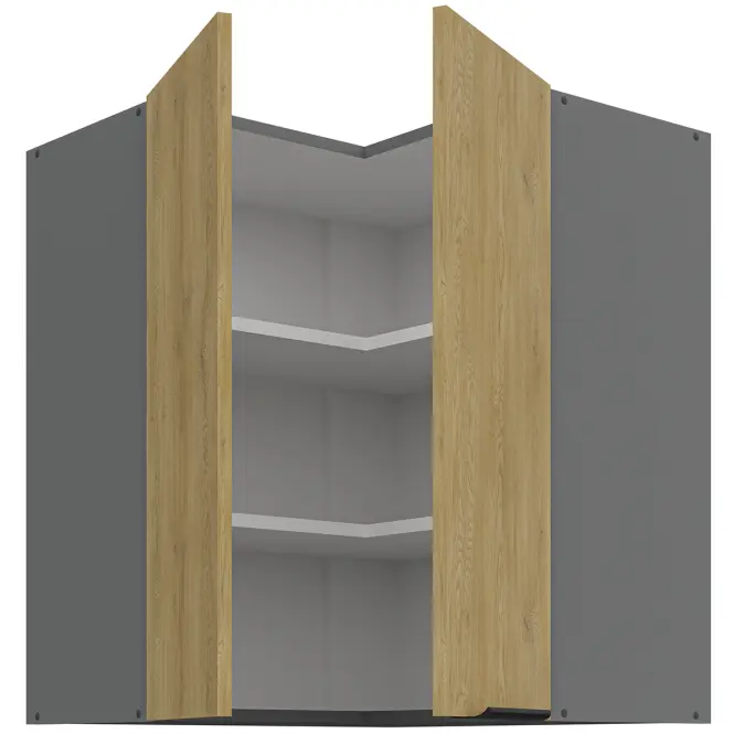 Kuchynská skrinka Cremona Ant 60x60 Gn-72 2f (90°)