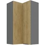 Kuchynská skrinka Cremona Ant 60x60 Gn-108 2f (90°)