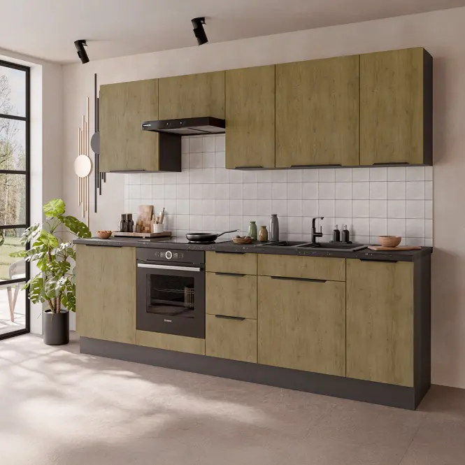 Kuchynská skrinka Cremona Ant 60x60 Gn-108 2f (90°)