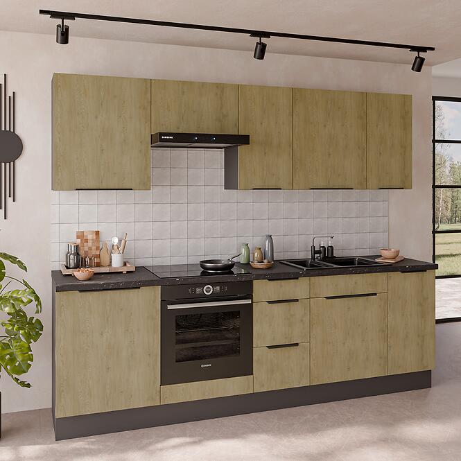 Kuchynská skrinka Cremona Ant 60x60 Gn-108 2f (90°)