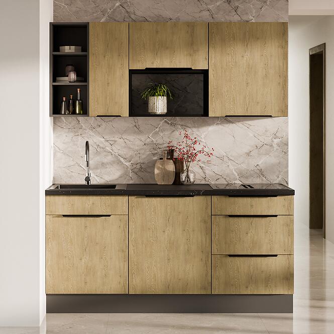 Kuchynská skrinka Cremona Ant 60x60 Gn-108 2f (90°)