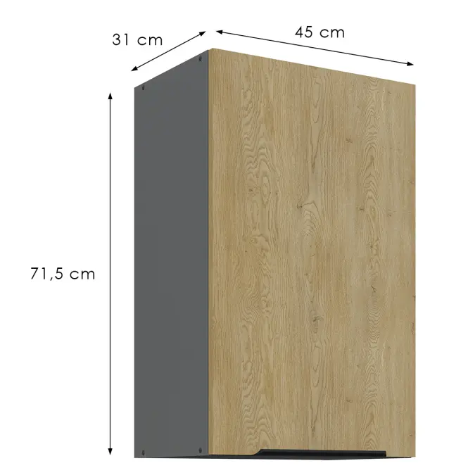 Kuchynská skrinka Cremona Ant 45g-72 1f,3