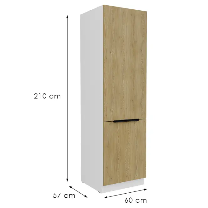 Kuchynská skrinka Cremona Wh 60lo-210 2f,3