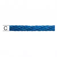 Polypropylén Lano pletené modré –  Priemer 8 mm - Tovar na Mieru