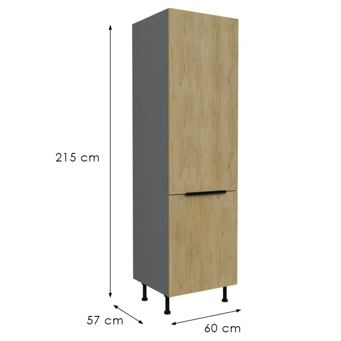 Kuchynská skrinka Cremona Ant 60lo-215 2f,3