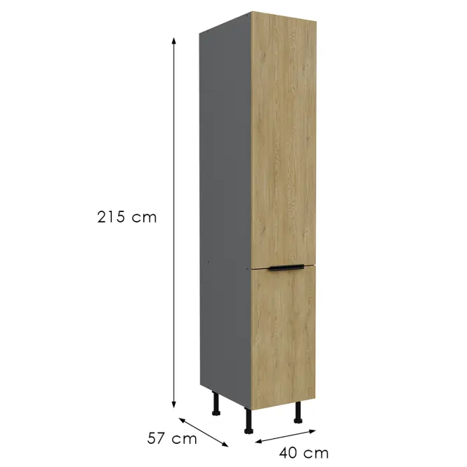 Kuchynská skrinka Cremona Ant 40dk-215 2f,3