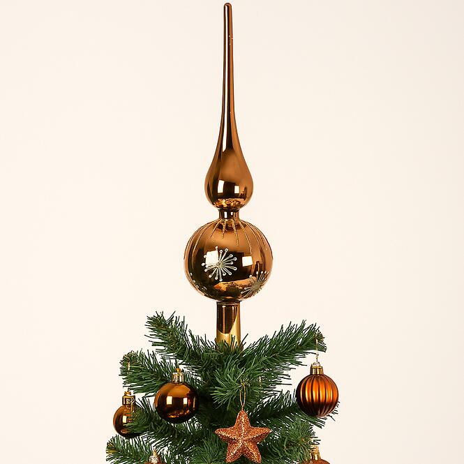 Sklenený špic na vianočný stromček  mix 31 cm 9170206