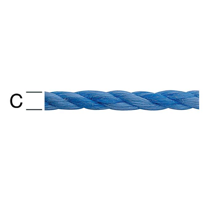 Polypropylén Lano modré – Priemer 8 mm - Tovar na Mieru