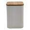 Kontajner s bambusovým vekom white FTC698 9x9x13,5h cm