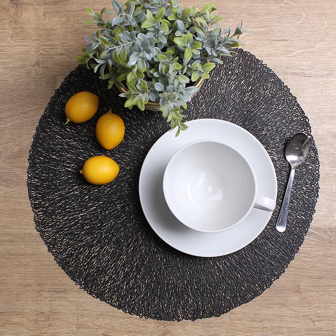 Prestieranie na stôl Bolide priemer 38 cm čierna,2