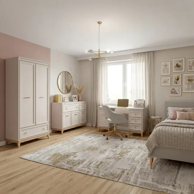 Skriňa Windsor 15W kašmír/prírodný dub