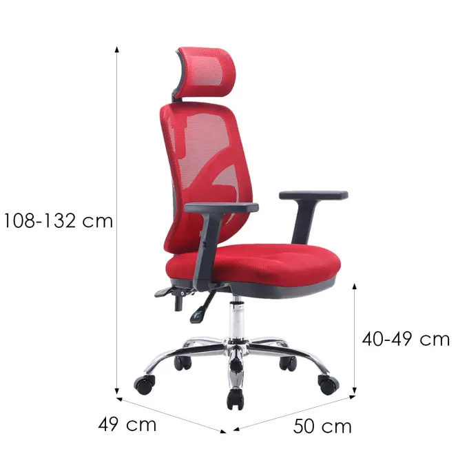 Kancelárske kreslo Angel Jokasta Červená