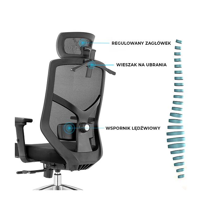 Kancelárske kreslo Angel Rosa Čierna,7