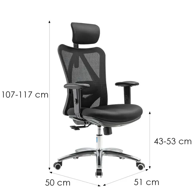 Kancelárske kreslo Angel Europa Čierna,9