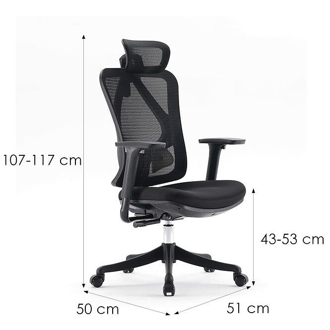 Kancelárske kreslo Angel Europa 2.0 Čierna,9