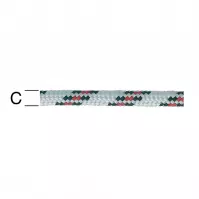 Polypropylén Lano Čierna/Biela/Červená – Priemer 8mm - Tovar na Mieru