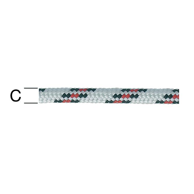 Polypropylén Lano Čierna/Biela/Červená – Priemer 8mm - Tovar na Mieru