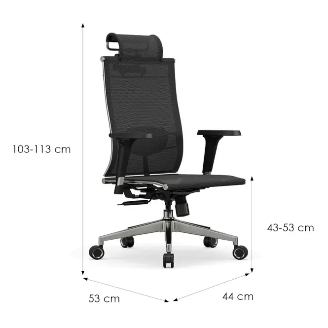 Kancelárske kreslo Angel Io Čierna,9
