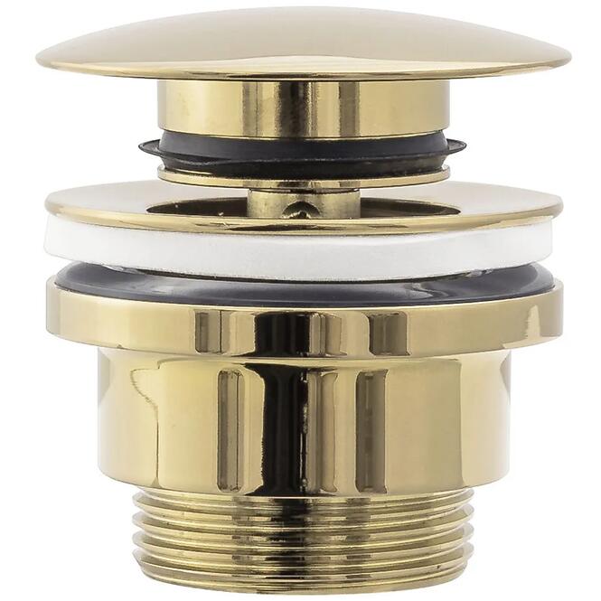 Umývadlová výpust univerzálna klik-klak Rea zlatá