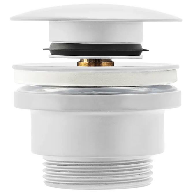 Umývadlová výpust univerzálna klik-klak Rea biela mat