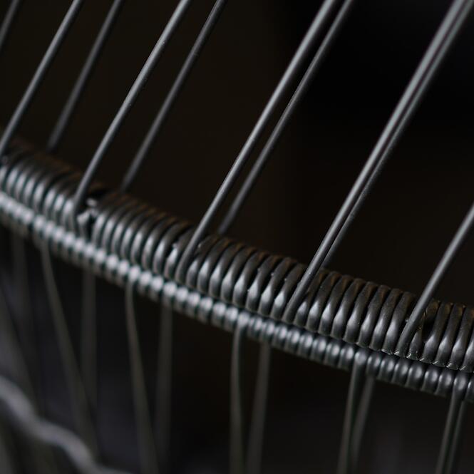 Záhradná otočná stolička Cuddie čierna