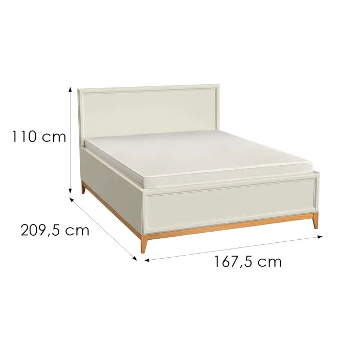 Posteľ 160 Windsor 16w Kašmír/Prírodný dub,2