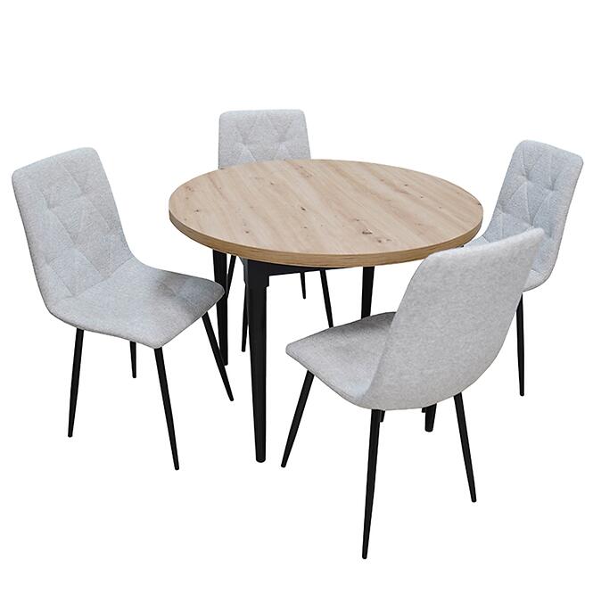 Jedálenská zostava1+4 Matylda artisan/čierna